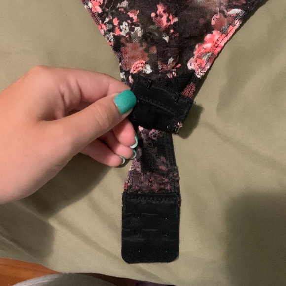 Urban Outfitter Out From Under Floral Mesh Plunge Bodysuit - Picture 5 of 6